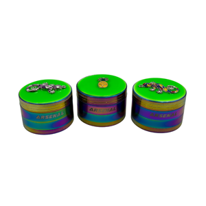 Arsenal Glow In The Dark Pastel Sticker 52mm 4-Pc Grinder